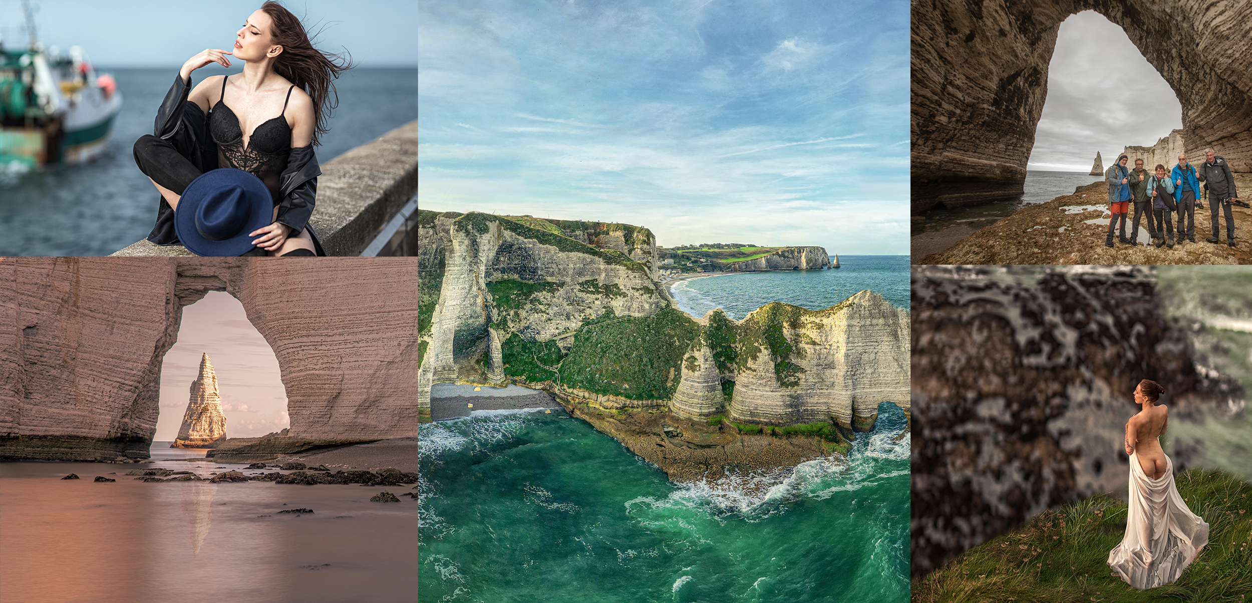  Von Etretat - über Fecamp - Dieppe bis Treport - Klippen und Meer - 3 Tage Landschaftsfotografie - 2 Tage Modelfotografie 